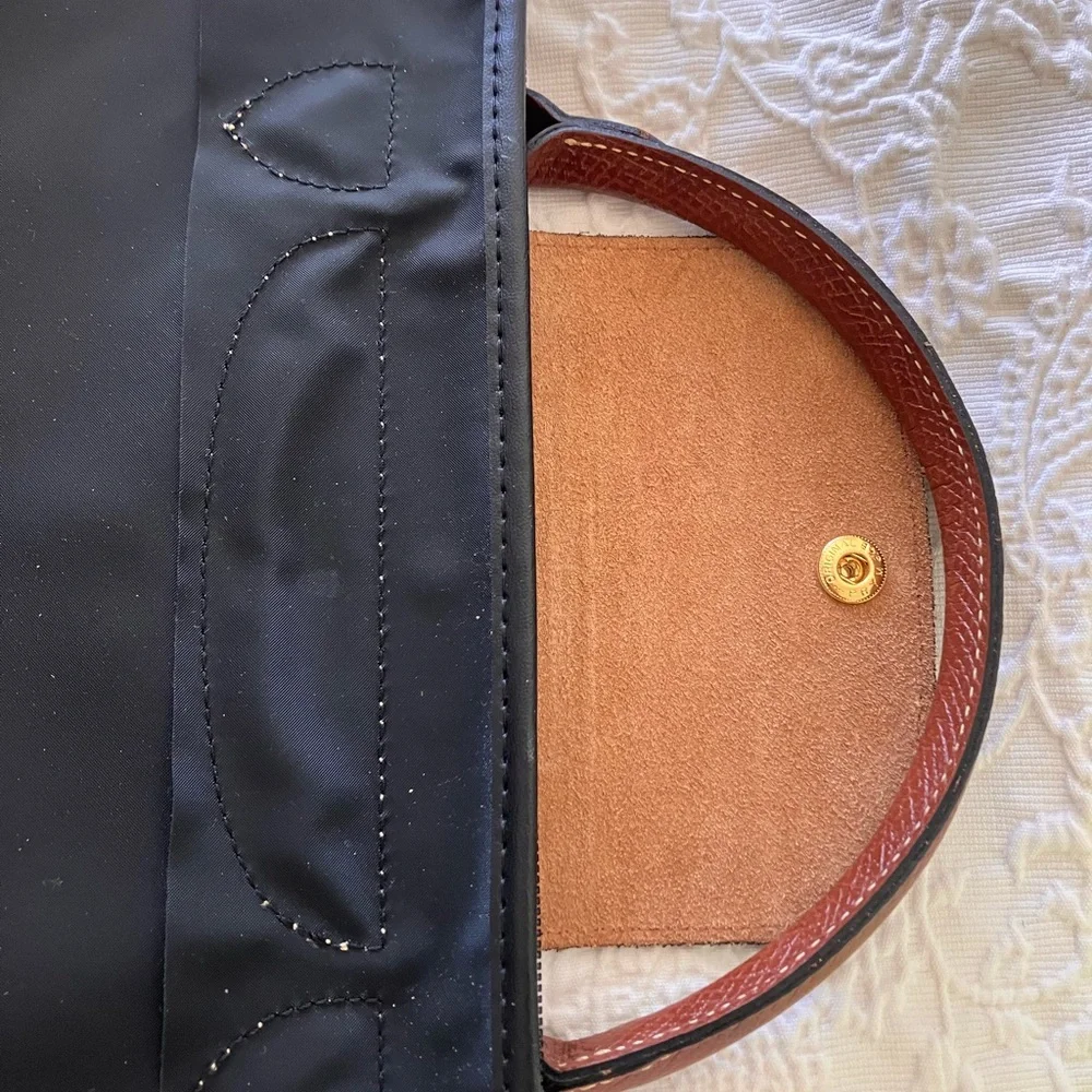 Longchamp Le Pliage “Valise” Modele Depose Bilberry Made in France Boarding Case - Picture 4 of 13